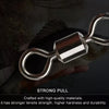 20/100pcs Fishing Barrel Bearing Rolling Swivel Solid Ring LB Lures Connector 17 Size Fishing Tackle Accessories Fish Tool