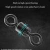 20/100pcs Fishing Barrel Bearing Rolling Swivel Solid Ring LB Lures Connector 17 Size Fishing Tackle Accessories Fish Tool